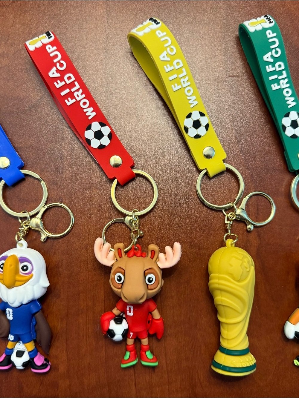 2026 FIFA World Cup 4 Pack Mascot Keychains
